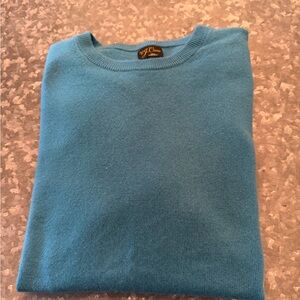 J. Crew Men's Teal Crewneck Sweater